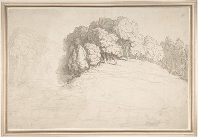 Bewaldeter Hang mit Hirschen von Thomas Rowlandson
