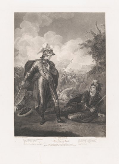 Prinz Heinrich, Hotspur und Falstaff Shakespeare, König Heinrich..., erstmals veröffentlicht 1796, neu aufgelegt 1852 von Thomas Ryder