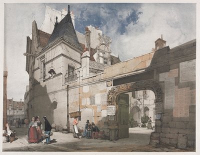 Malerische Architektur in Paris, Gent, Antwerpen, Rouen: Hôtel de Cluny, Paris von Thomas Shotter Boys