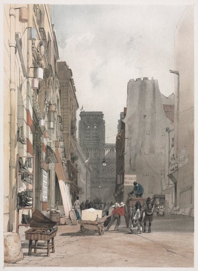 Malerische Architektur in Paris, Gent, Antwerpen, Rouen: Nôtre Dame, Paris von Thomas Shotter Boys