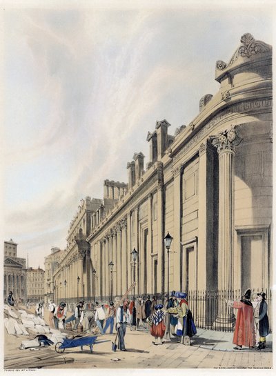 Die Bank mit Blick auf das Mansion House von Thomas Shotter Boys
