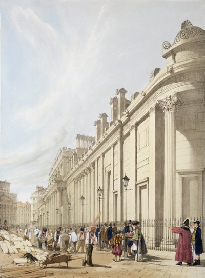 Die Bank of England in Richtung Mansion House, aus 