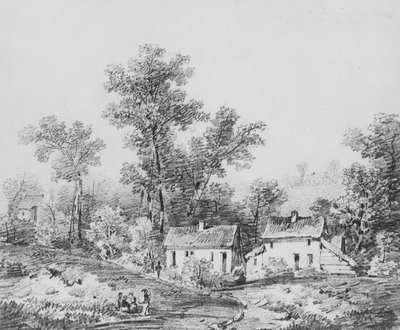 Bauernhoflandschaft (aus dem McGuire Scrapbook) von Thomas Sidney Cooper