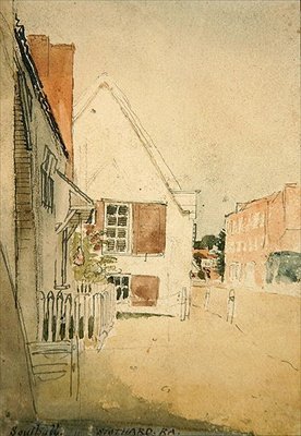 Eine Straße in Southall von Thomas Stothard