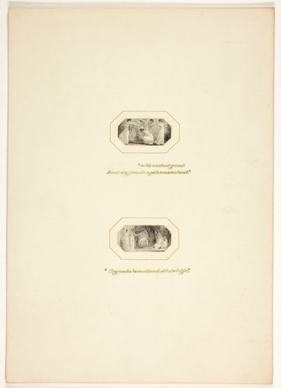 Studie für eine Platte aus The Task von Thomas Stothard