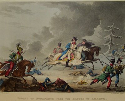 Die Flucht Bonapartes von der Schlacht bei Krasnoi, 1815 von Thomas Sutherland