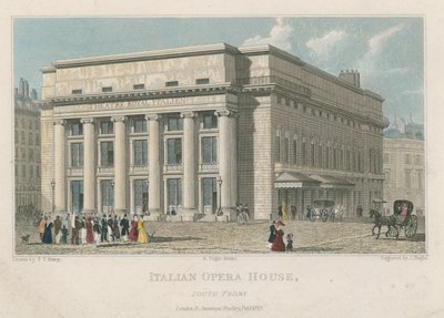 Italienisches Opernhaus, Südfront, London von Thomas Talbot Bury