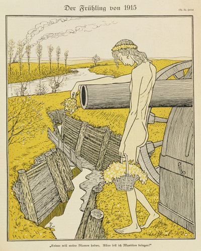 Frühling 1915, Illustration aus einer deutschen Zeitschrift, 