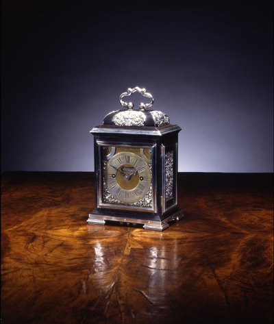 Miniatur-Schlaguhr, Nr. 222, ca. 1695 (Silber & Ebenholz) von Thomas Tompion