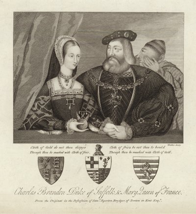 Charles Brandon, Herzog von Suffolk und Maria, Königin von Frankreich von Thomas Trotter