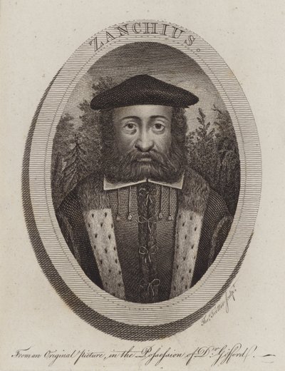 Girolamo Zanchi, italienischer protestantischer Reformator (Gravur) von Thomas Trotter