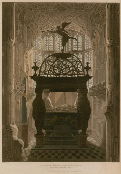 Denkmal für Lewis Stuart, Henry the Seventh Chapel, Westminster Abbey, London von Thomas Uwins