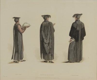 Servitor, Bachelor of Divinity, Sammler, graviert von J. Agar, veröffentlicht in R. Ackermanns 