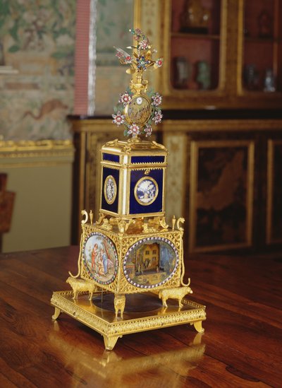 Musikalischer Automat, Necessaire und Uhr, von Thomas Weekes, ca. 1800 von Thomas Weekes