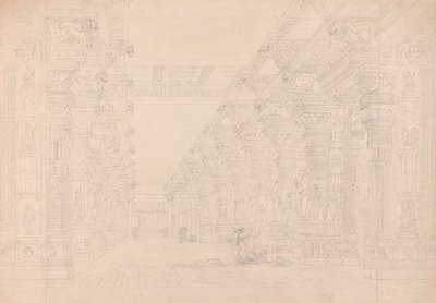Tremal Naigs Choultry, Madura, Juli 1792 von Thomas und William Daniell