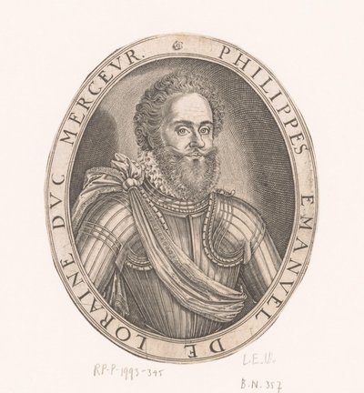 Porträt von Philippe-Emmanuel de Lorraine, Herzog von Mercoeur von Thomas de Leu