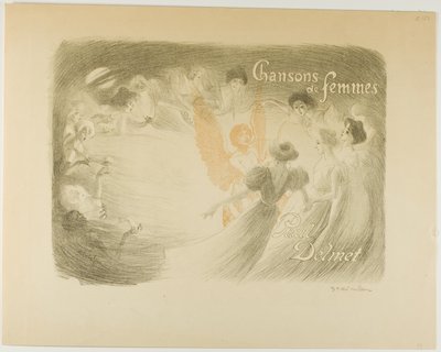 Chansons de femmes, Umschlag für ein Buch von Paul Delmet von Théophile Alexandre Pierre Steinlen