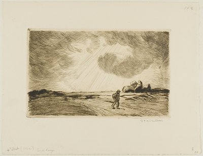 Stürmisches Wetter von Théophile Alexandre Pierre Steinlen