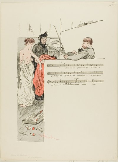 Das kleine Modell von Théophile Alexandre Pierre Steinlen