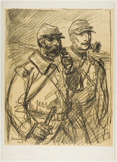Zwei Soldaten von Théophile Alexandre Pierre Steinlen