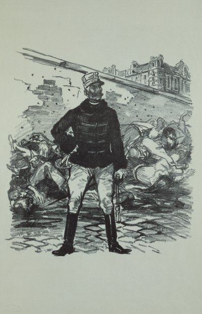 General Gaston Auguste (1830-1909) Marquis de Gallifet, in seiner ganzen Pracht von Théophile Alexandre Steinlen