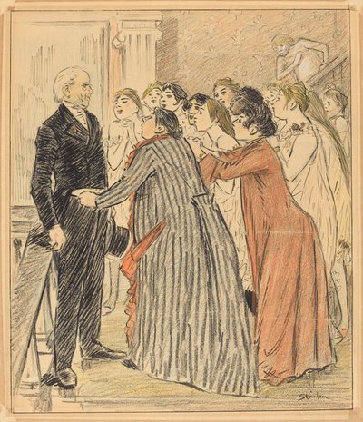 Das Abenteuer des alten Dekans von Théophile Alexandre Steinlen
