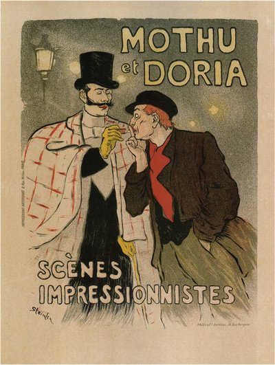 Mothu und Doria. Szenen des Impressionismus, 1893 von Théophile Alexandre Steinlen