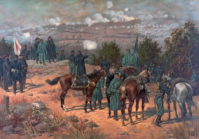 Schlacht von Chattanooga, veröffentlicht von L. Prang & Co., 1886 von Thure de Thulstrup