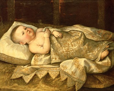 Porträt von Prinz Leopold de Medici als Baby von Tiberio di Tito