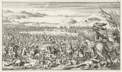 Die Schlacht von Ascalon am 12. August 1099 von Timotheus Ten Hoorn