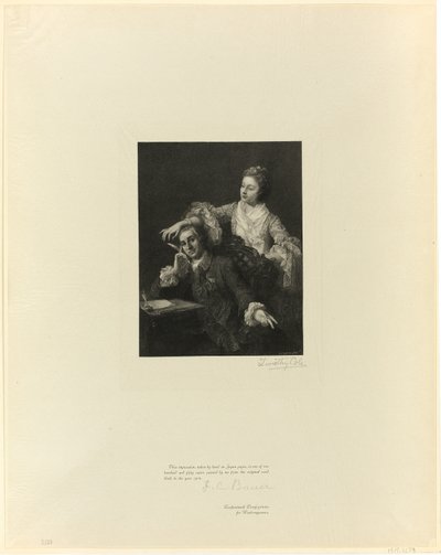 Garrick und seine Frau, aus Alte englische Meister von Timothy Cole
