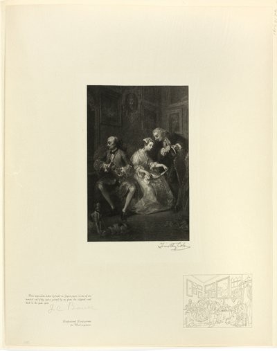 Marriage à la mode (Detail), aus Alte englische Meister von Timothy Cole