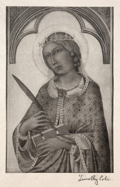 Alte italienische Meister: St. Katharina von Alexandria, 1888-1892 von Timothy Cole