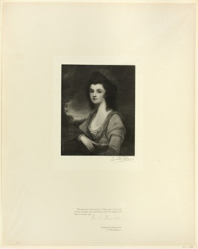 Porträt von Mrs. Davies, aus Old English Masters von Timothy Cole