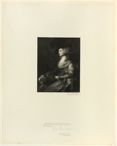 Porträt von Mrs. Siddons, aus Alte englische Meister von Timothy Cole