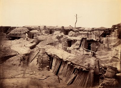 Quartiere der Männer in Fort Sedgwick, bekannt als Fort Hell von Timothy H. O