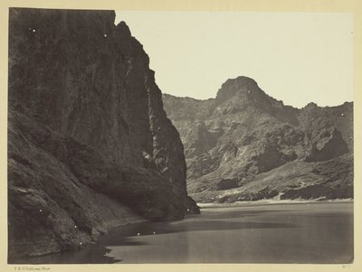 Black Canyon, Colorado River, Blick unterhalb nahe Camp 7. Erkundungen in Nevada und Arizona, Expedition von 1871. Leutnant Geo. M. Wheeler, Kommandant. von Timothy O