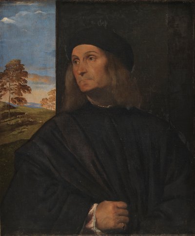 Porträt des venezianischen Malers Giovanni Bellini? von Tiziano Vecelli