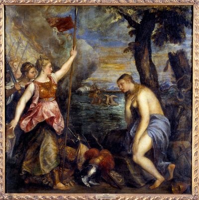Religion gerettet von Spanien von Tiziano Vecelli