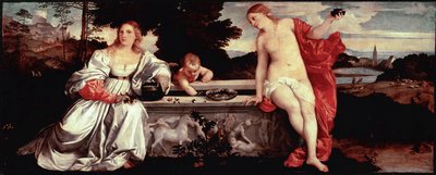 Heilige und weltliche Liebe von Tiziano Vecelli