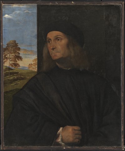 Porträt des venezianischen Malers Giovanni Bellini (?) von Tizian