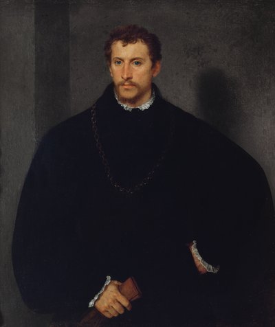 Porträt eines unbekannten Mannes (Der Mann mit grauen Augen oder Der Engländer) von Tiziano Vecelli