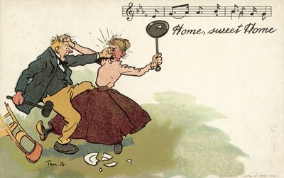 Zuhause, süßes Zuhause, häusliche Gewalt von Tom Browne