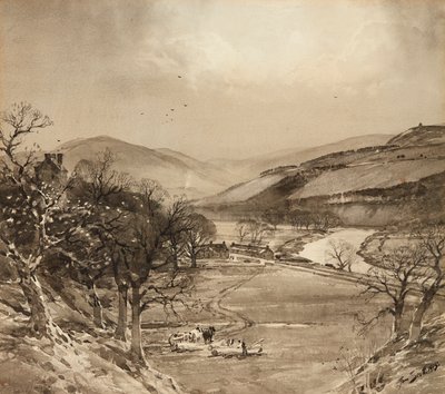 Das Ettrick-Tal bei Selkirk von Tom Scott