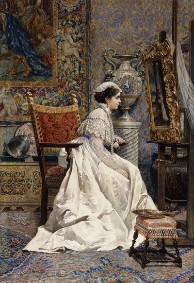 Eine schöne Kennerin, 1874 von Tomas Moragas y Torras
