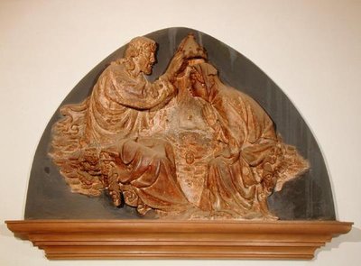 Krönung der Jungfrau (Marmor) von Tomasso (attr. to) Masaccio