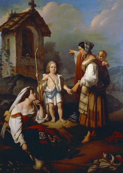 Zigeunerin sagt Felice Peretti, dem zukünftigen Sixtus V., die Zukunft voraus von Tommaso de Vivo