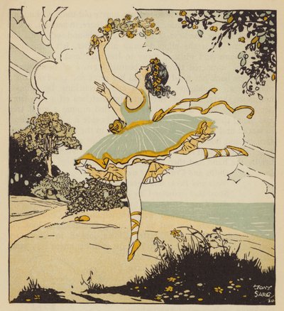 Columbine, Geliebte von Harlekin in der Commedia dell