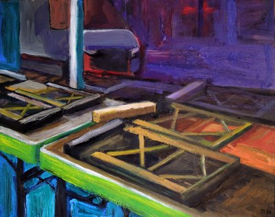 Bunte Markttische von Tore Bahnson