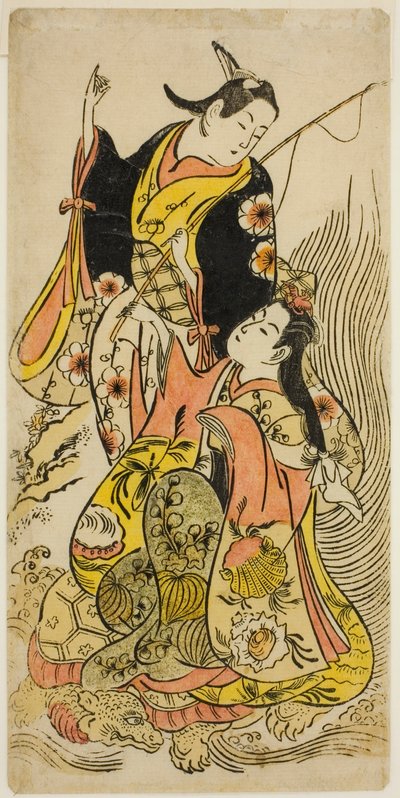 Eine moderne Version von Urashima Taro von Torii Kiyomasu II